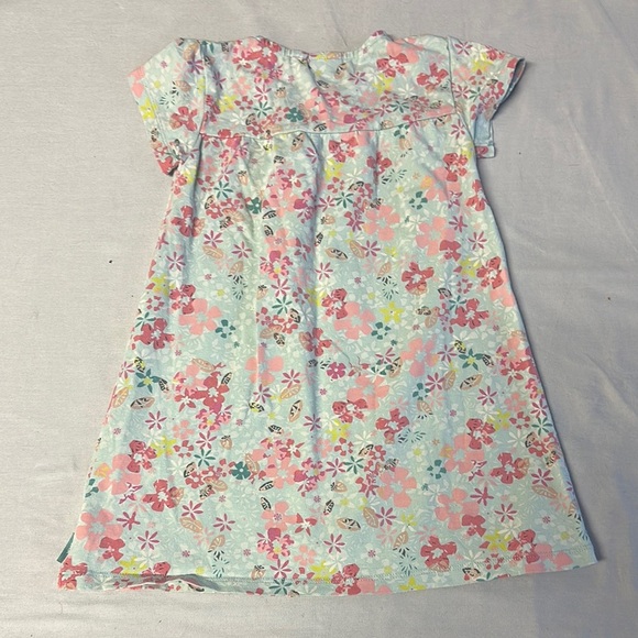 Mexx - Blue and Pink summer dress with Floral Design & empire waist - Picture 2 of 4
